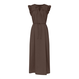 FRAU STOCKHOLM SL LONG DRESS COFFEE QUARTZ BROWN